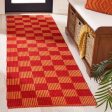 Safavieh Striped Kilim STK801Q Red   Rust Area Rug Fashion