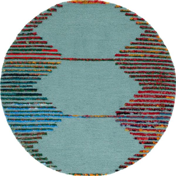 Safavieh Nantucket NAN605W Teal   Red Area Rug Online now