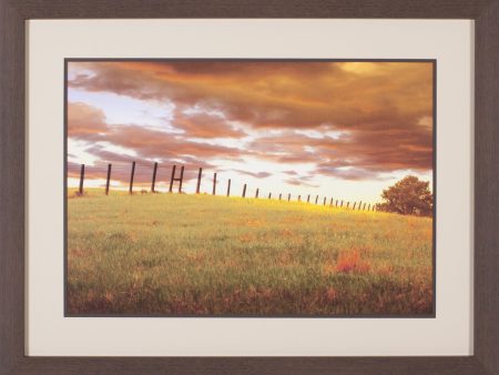 Art Effects Fenceline South Dakota Wall Art by Dale O Dell Hot on Sale