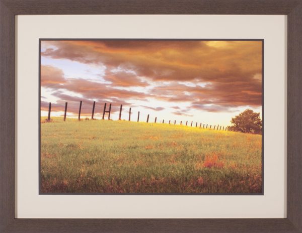 Art Effects Fenceline South Dakota Wall Art by Dale O Dell Hot on Sale