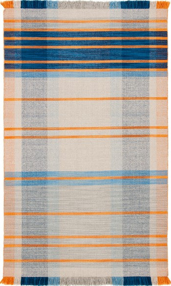 Safavieh Striped Kilim STK701B Beige   Blue Area Rug Online Sale