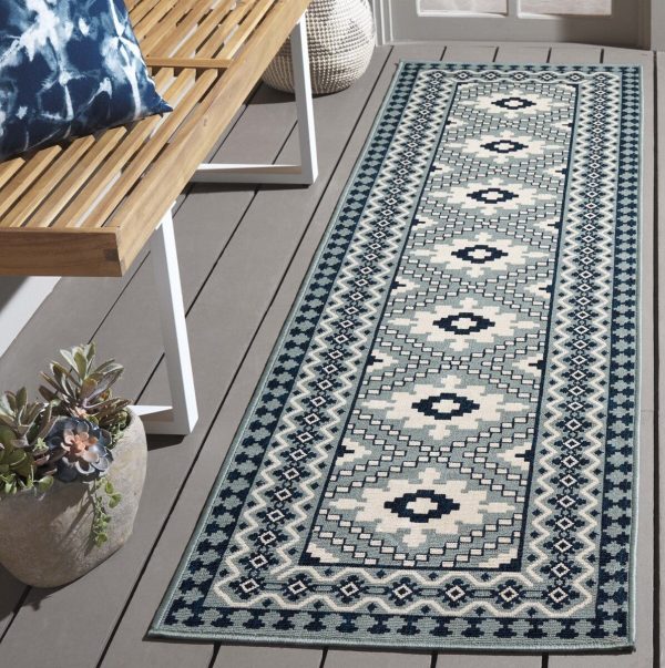 Safavieh Veranda VER099-3934 Ivory   Blue Area Rug Online Hot Sale