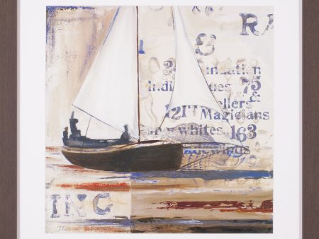 Art Effects Blue Sailing Race I Wall Art by Patricia Pinto Cheap