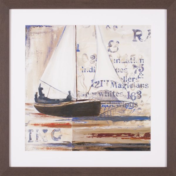 Art Effects Blue Sailing Race I Wall Art by Patricia Pinto Cheap