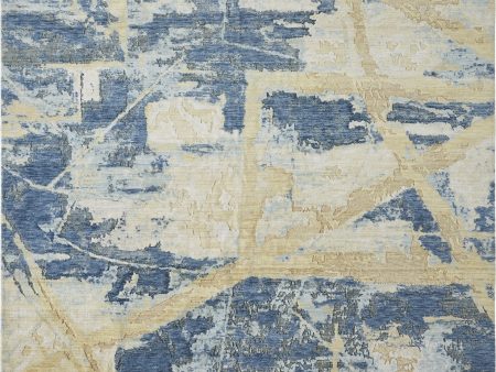 Ancient Boundaries Fortune FOR-1394 Denim Sand Area Rug Fashion