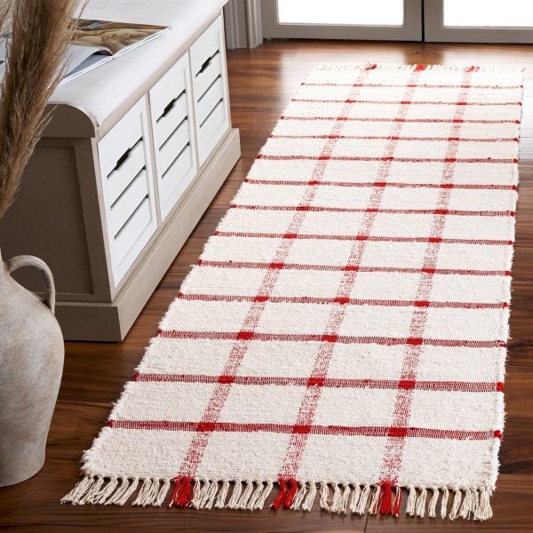 Safavieh Montauk MTK322Q Ivory   Red Area Rug Cheap