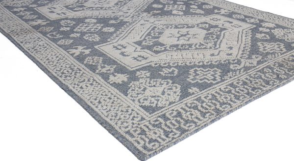 Bashian Telluride T144-TEL501 Denim Area Rug For Sale