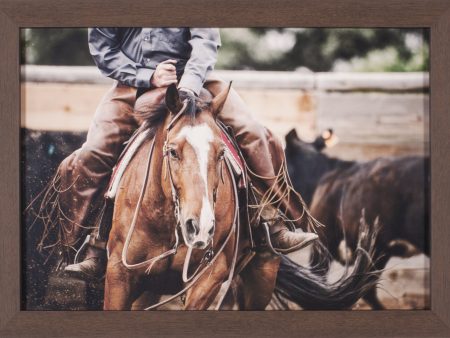 Art Effects Cutting Horse Wall Art by Lisa Dearing Online Hot Sale