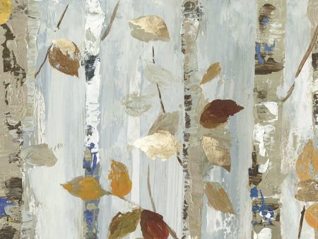 Art Effects Leaves On Birch Wall Art by Allison Pearce For Sale