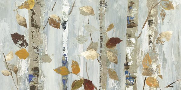 Art Effects Leaves On Birch Wall Art by Allison Pearce For Sale