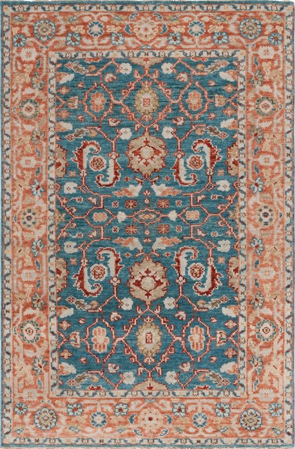 Safavieh Samarkand SRK128K Turquoise   Rust Area Rug on Sale