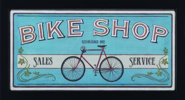 Art Effects Bike Shop I Wall Art by June Erica Vess Online now