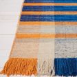 Safavieh Striped Kilim STK701B Beige   Blue Area Rug Online Sale