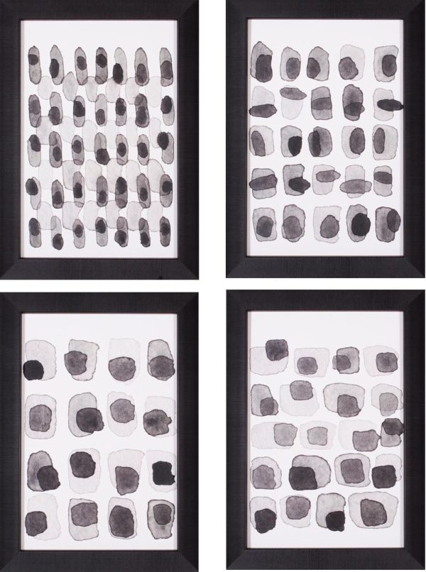 Art Effects Grey Slate I-IV 4PC SET ONLY Wall Art by Nikki Galapon Discount