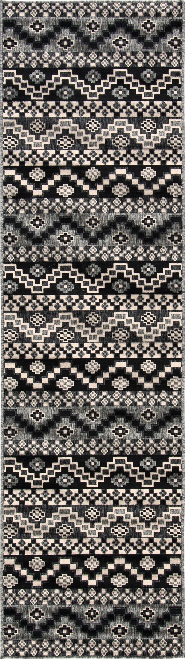 Safavieh Veranda VER095-0421 Black   Beige Area Rug Discount