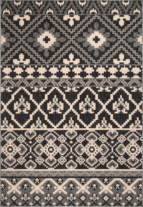 Safavieh Veranda VER097-3435 Grey   Beige Area Rug Online Hot Sale