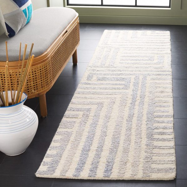 Safavieh Renewal RNW206M Blue   Ivory Area Rug For Sale