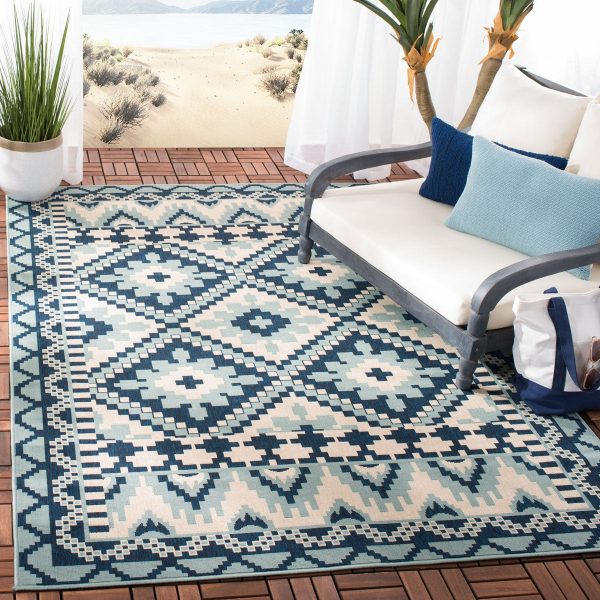 Safavieh Veranda VER096-3934 Turquoise   Blue Area Rug on Sale