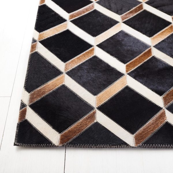 Safavieh Studio Leather STL901Z Black   Brown Area Rug Online