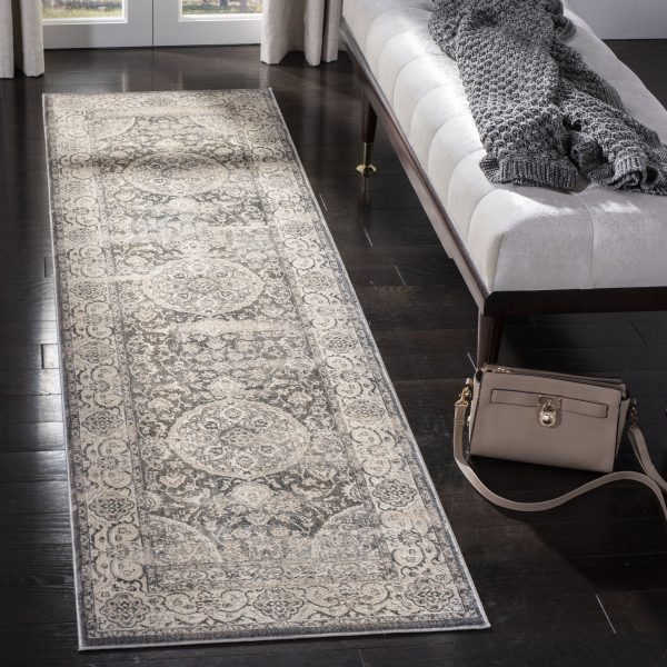 Safavieh Vintage Persian VTP457H Dark Grey   Ivory Area Rug For Cheap