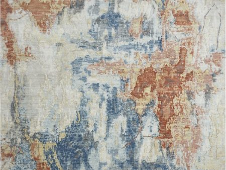 Ancient Boundaries Fortune FOR-1390 Blue Spice Area Rug For Cheap