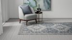 Bashian Telluride T144-TEL501 Denim Area Rug For Sale