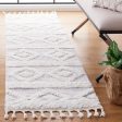 Safavieh Moroccan Tassel Shag MTS640A Ivory   Beige Area Rug Online Sale