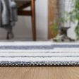 Safavieh Striped Kilim STK514N Navy   Ivory Area Rug Online Sale