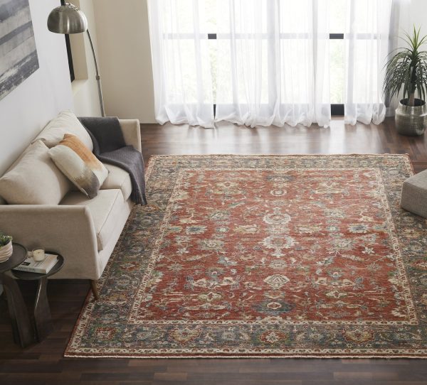 Ancient Boundaries Legato LEG-816 Red Area Rug Online