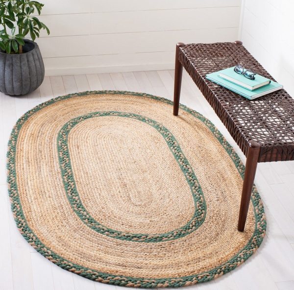 Safavieh Natural Fiber NFB260Y   Green Area Rug Online now