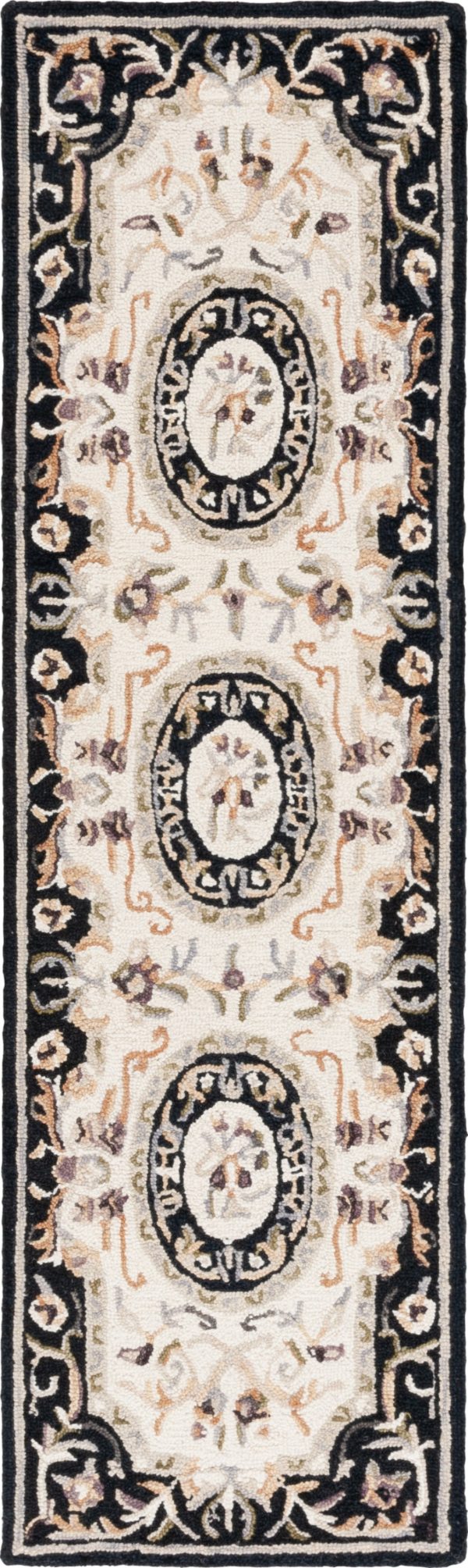 Safavieh Savonnerie SAV301Z Ivory   Black Area Rug Supply