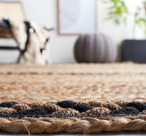 Safavieh Natural Fiber NFB262Z   Black Area Rug Discount