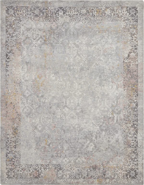 Ancient Boundaries Tourne TOU-381 Grey Area Rug For Cheap