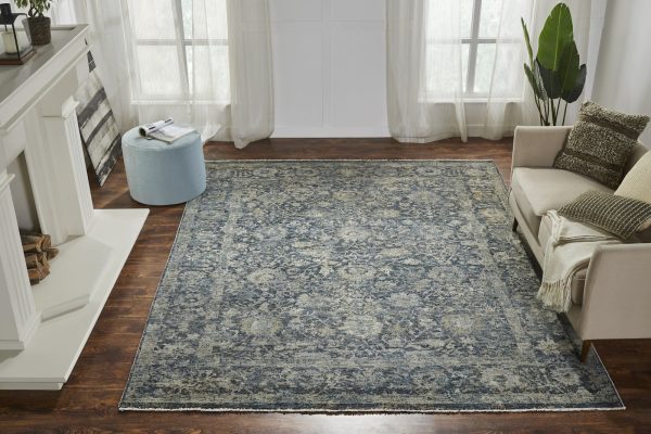 Ancient Boundaries Legato LEG-808 Blue Area Rug Online Sale