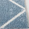 Safavieh Tahoe Shag THO676M Blue   White Area Rug For Cheap