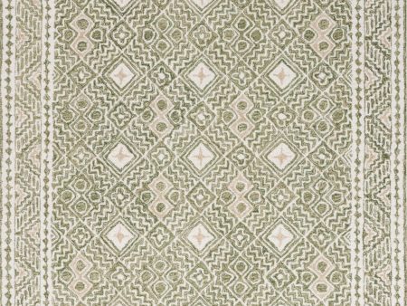 Safavieh Micro-loop MLP803Y Green   Ivory Area Rug Fashion