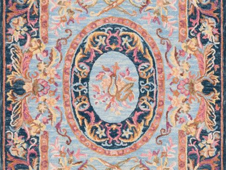 Safavieh Savonnerie SAV301N Navy   Pink Area Rug Supply