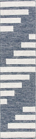 Safavieh Striped Kilim STK514N Navy   Ivory Area Rug Online Sale