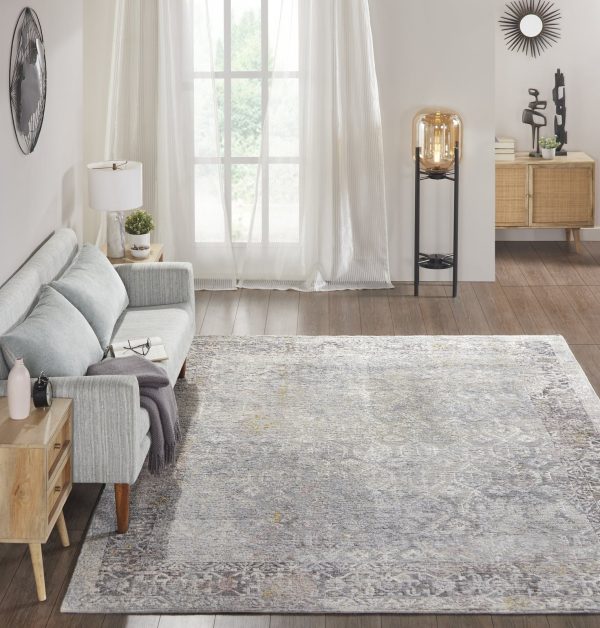 Ancient Boundaries Tourne TOU-381 Grey Area Rug For Cheap