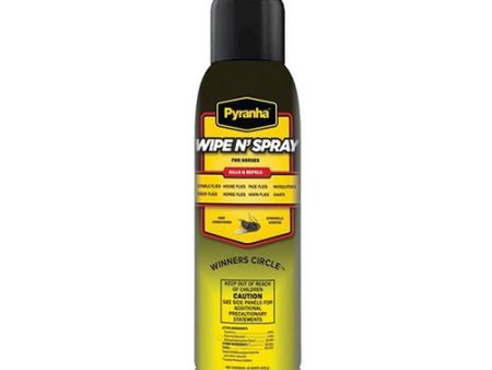 Pyranha Wipe N  Spray Fly Spray for Horses BOV Spray 15 Oz by Pyranha Sale